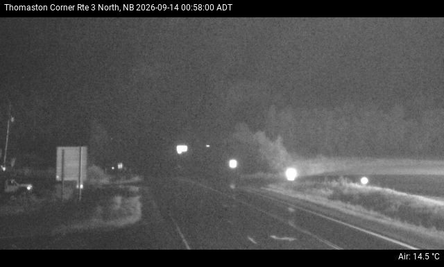 Web Cam image of Thomaston Corner (NB Highway 3)