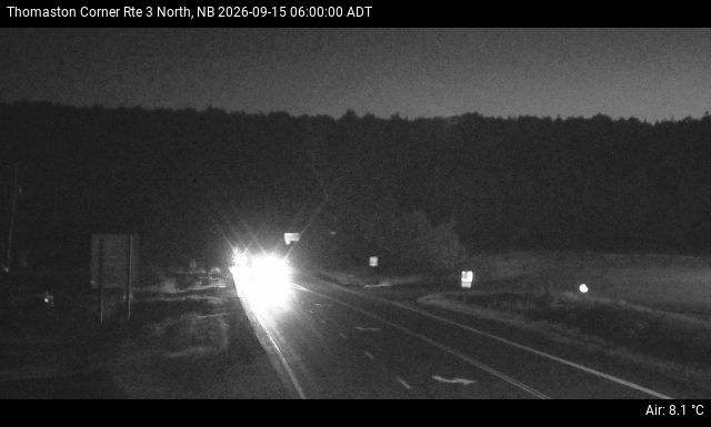 Web Cam image of Thomaston Corner (NB Highway 3)