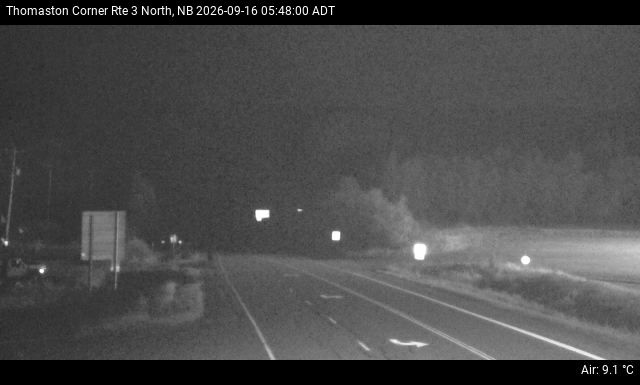 Web Cam image of Thomaston Corner (NB Highway 3)