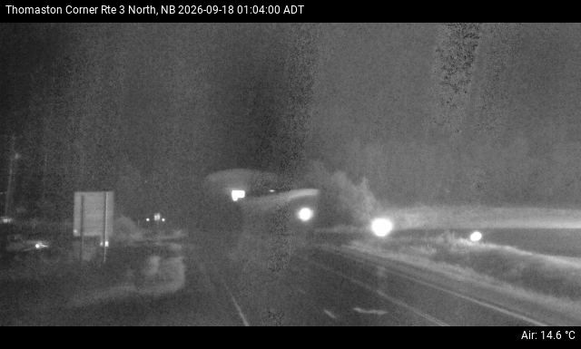 Web Cam image of Thomaston Corner (NB Highway 3)