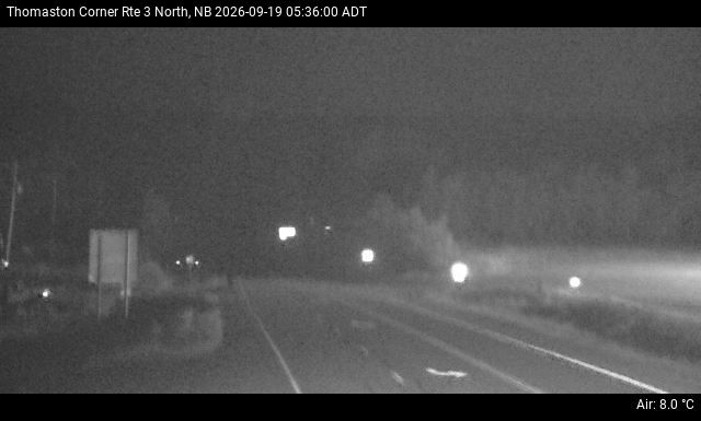 Web Cam image of Thomaston Corner (NB Highway 3)