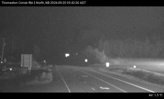 Web Cam image of Thomaston Corner (NB Highway 3)