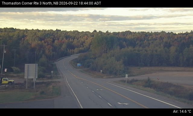 Web Cam image of Thomaston Corner (NB Highway 3)