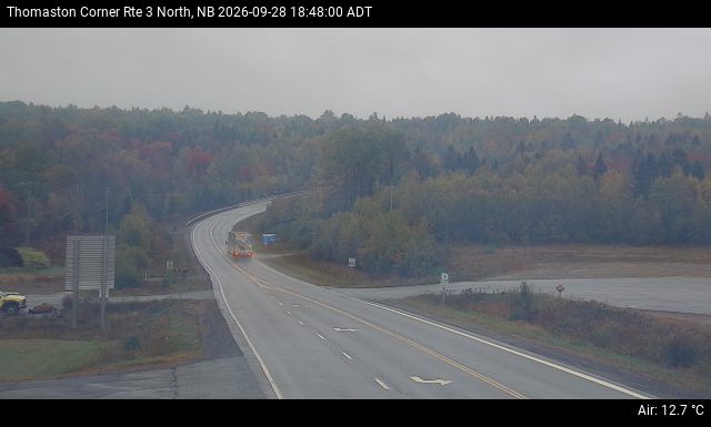 Web Cam image of Thomaston Corner (NB Highway 3)
