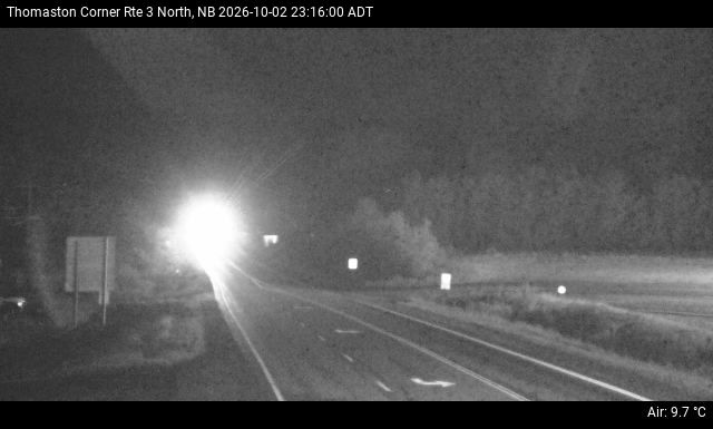 Web Cam image of Thomaston Corner (NB Highway 3)