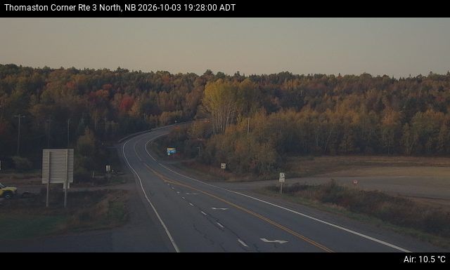 Web Cam image of Thomaston Corner (NB Highway 3)