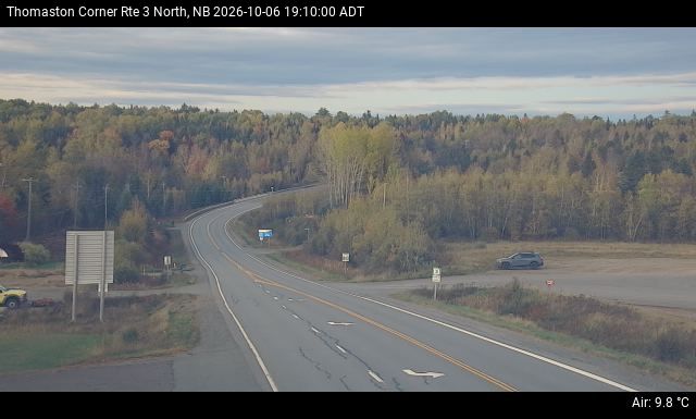 Web Cam image of Thomaston Corner (NB Highway 3)