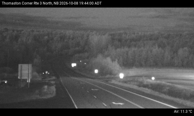 Web Cam image of Thomaston Corner (NB Highway 3)