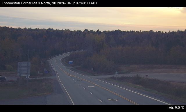 Web Cam image of Thomaston Corner (NB Highway 3)