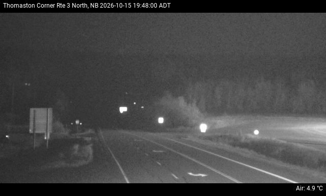 Web Cam image of Thomaston Corner (NB Highway 3)