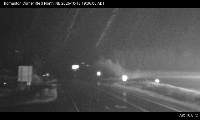 Web Cam image of Thomaston Corner (NB Highway 3)