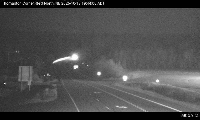 Web Cam image of Thomaston Corner (NB Highway 3)