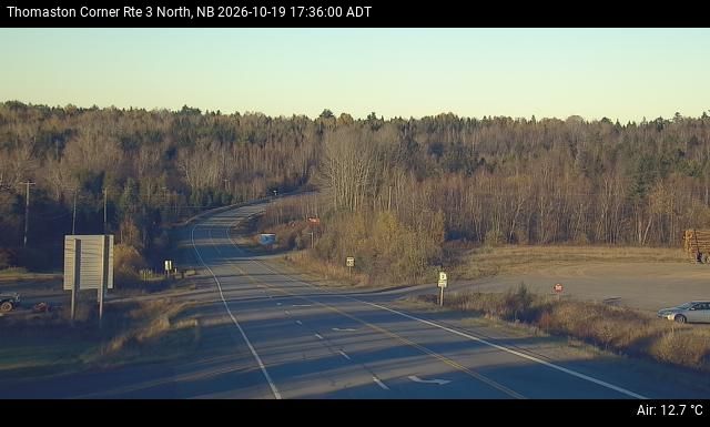 Web Cam image of Thomaston Corner (NB Highway 3)