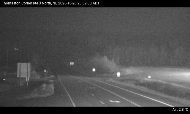 Web Cam image of Thomaston Corner (NB Highway 3)