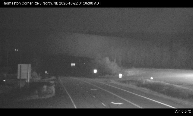 Web Cam image of Thomaston Corner (NB Highway 3)