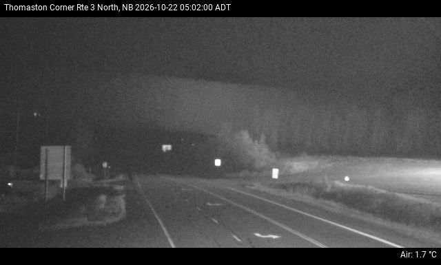 Web Cam image of Thomaston Corner (NB Highway 3)