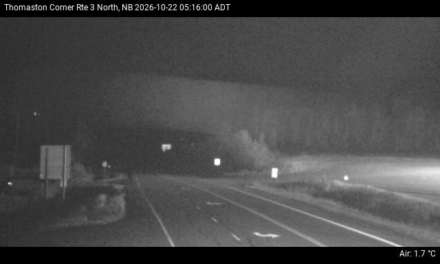 Web Cam image of Thomaston Corner (NB Highway 3)
