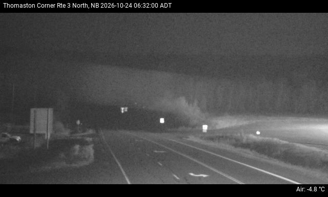 Web Cam image of Thomaston Corner (NB Highway 3)