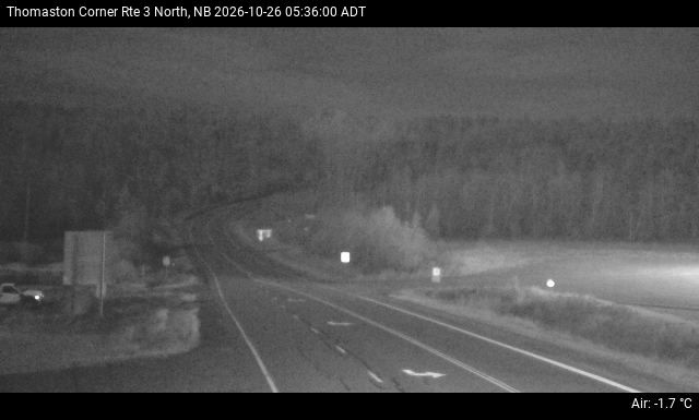 Web Cam image of Thomaston Corner (NB Highway 3)