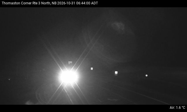 Web Cam image of Thomaston Corner (NB Highway 3)