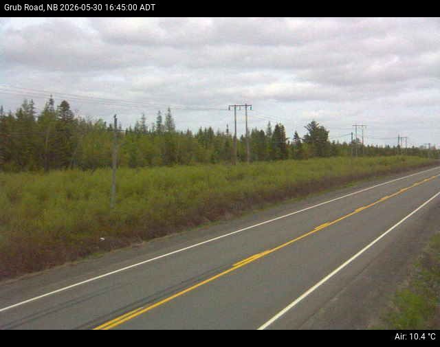 Web Cam image of Grub Road (NB Highway 10)