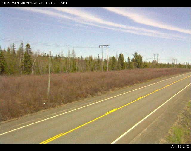 Web Cam image of Grub Road (NB Highway 10)