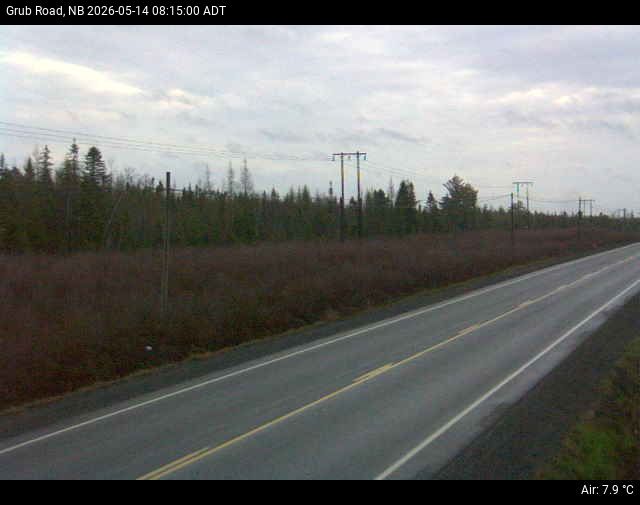 Web Cam image of Grub Road (NB Highway 10)