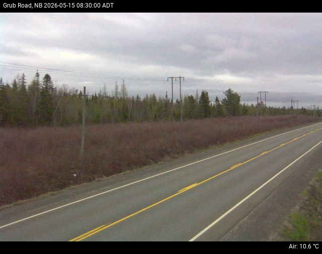 Web Cam image of Grub Road (NB Highway 10)