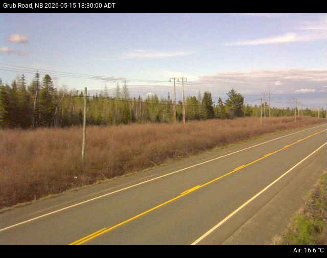 Web Cam image of Grub Road (NB Highway 10)