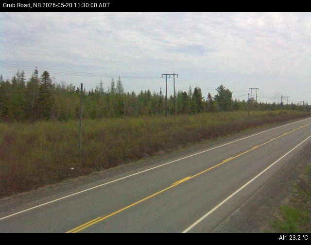 Web Cam image of Grub Road (NB Highway 10)