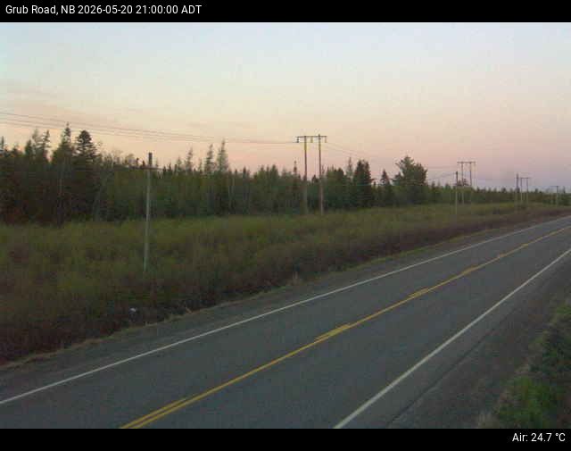 Web Cam image of Grub Road (NB Highway 10)