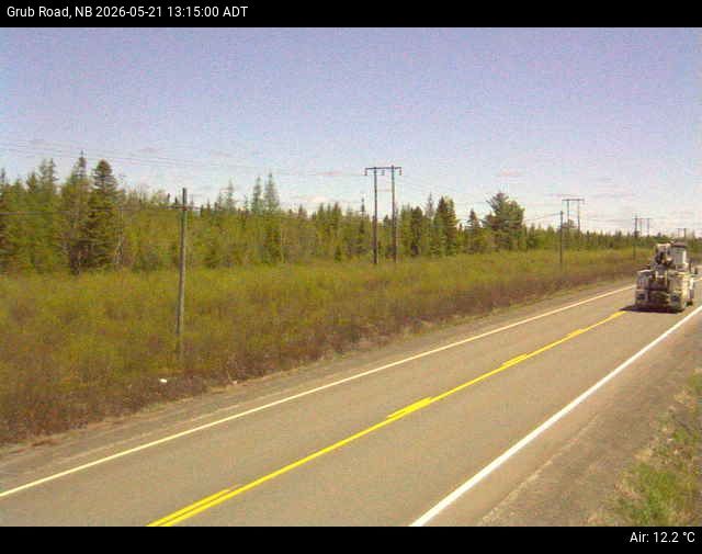 Web Cam image of Grub Road (NB Highway 10)