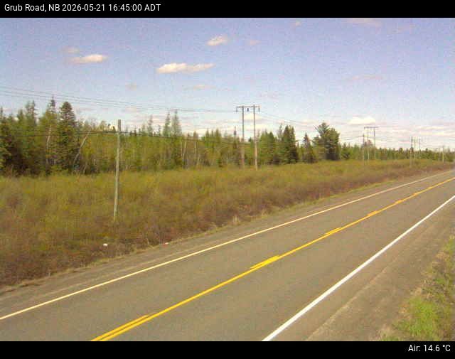 Web Cam image of Grub Road (NB Highway 10)