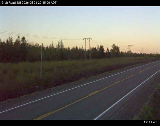 Web Cam image of Grub Road (NB Highway 10)