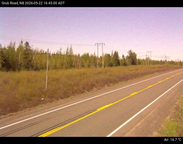 Web Cam image of Grub Road (NB Highway 10)