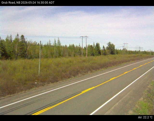 Web Cam image of Grub Road (NB Highway 10)