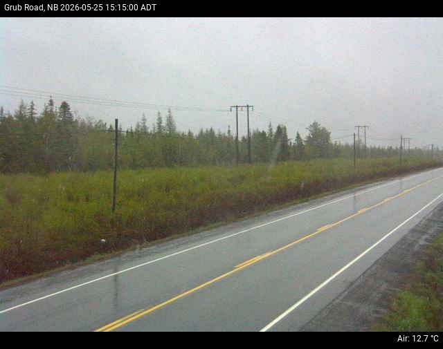 Web Cam image of Grub Road (NB Highway 10)