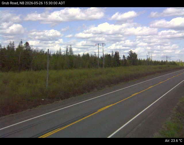Web Cam image of Grub Road (NB Highway 10)