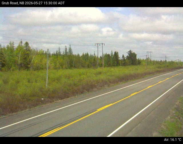 Web Cam image of Grub Road (NB Highway 10)