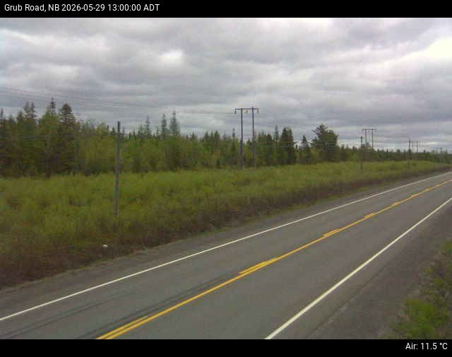 Web Cam image of Grub Road (NB Highway 10)