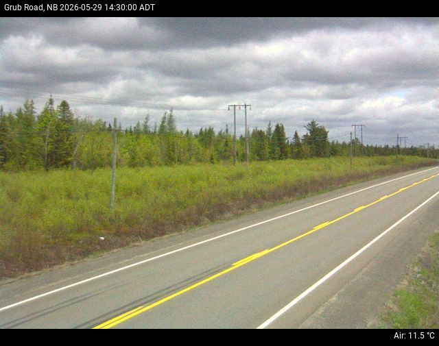 Web Cam image of Grub Road (NB Highway 10)