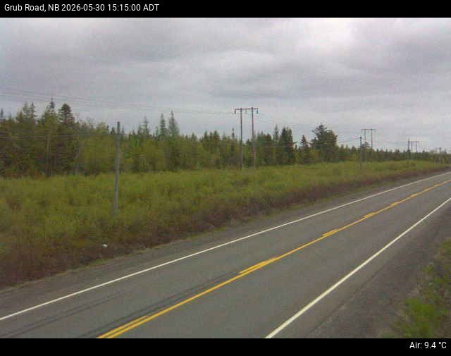 Web Cam image of Grub Road (NB Highway 10)