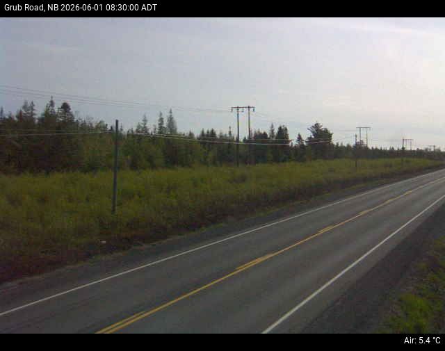 Web Cam image of Grub Road (NB Highway 10)