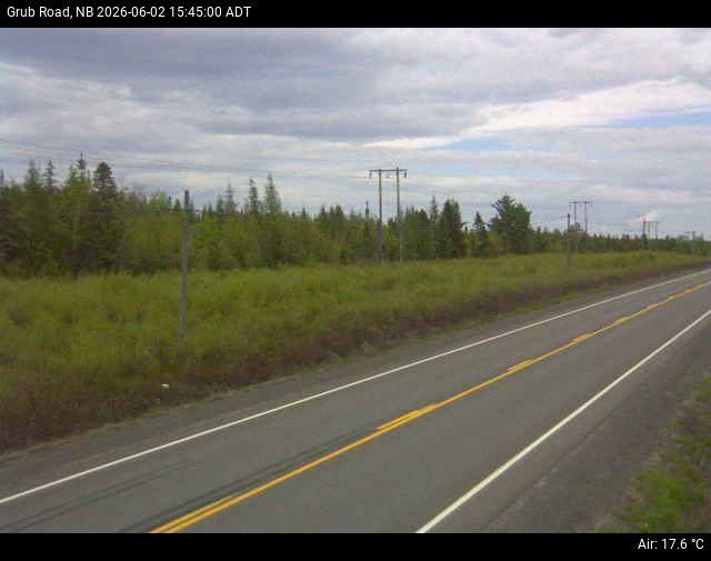 Web Cam image of Grub Road (NB Highway 10)