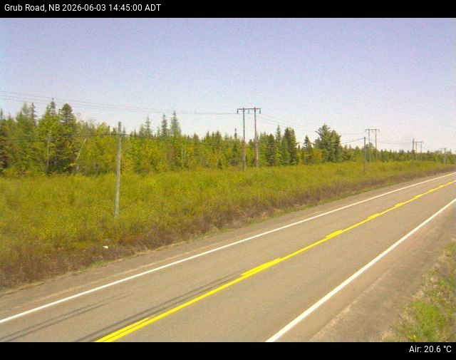 Web Cam image of Grub Road (NB Highway 10)