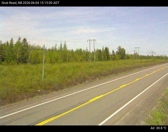 Web Cam image of Grub Road (NB Highway 10)