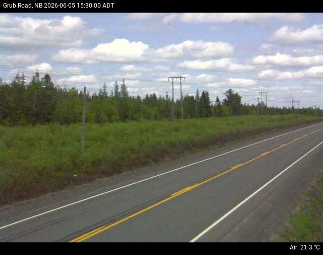 Web Cam image of Grub Road (NB Highway 10)