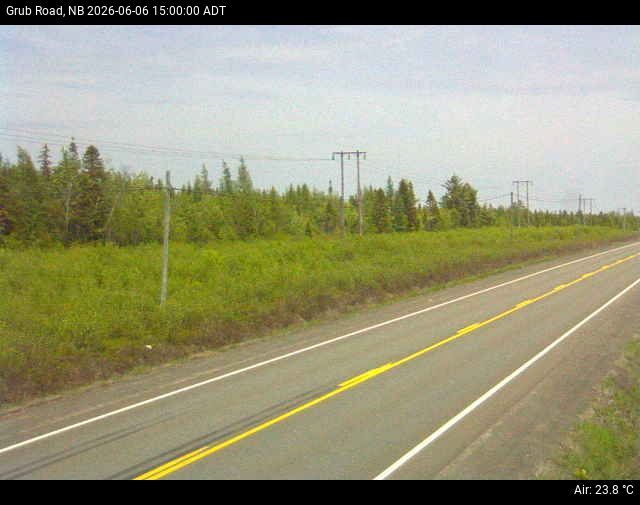 Web Cam image of Grub Road (NB Highway 10)