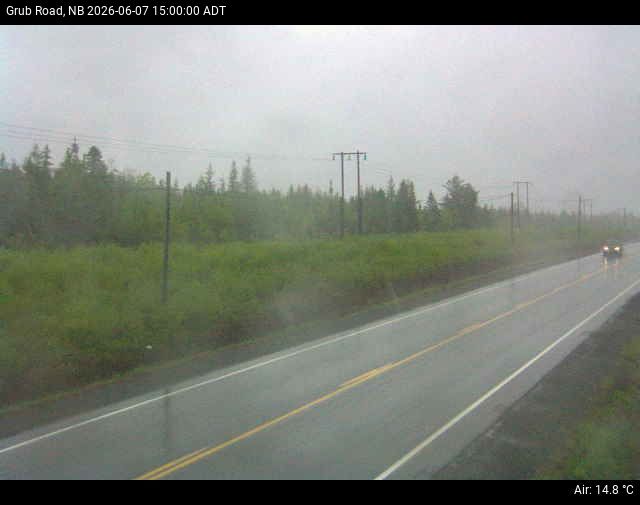 Web Cam image of Grub Road (NB Highway 10)