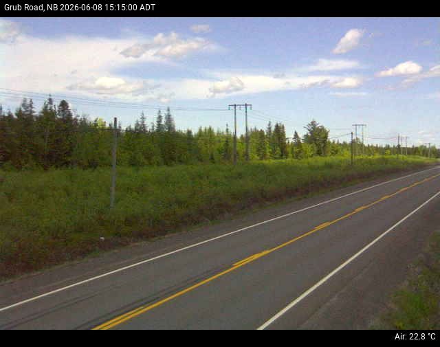 Web Cam image of Grub Road (NB Highway 10)